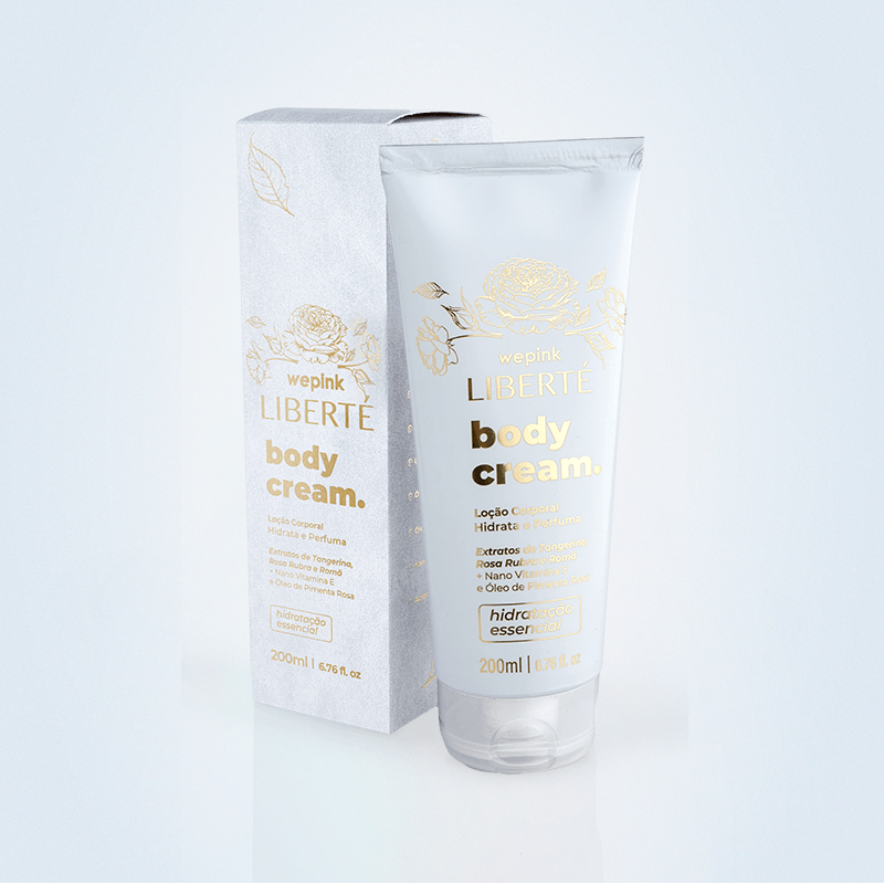Body Cream Liberté Desodorante Hidratante 200ml - Wepink
