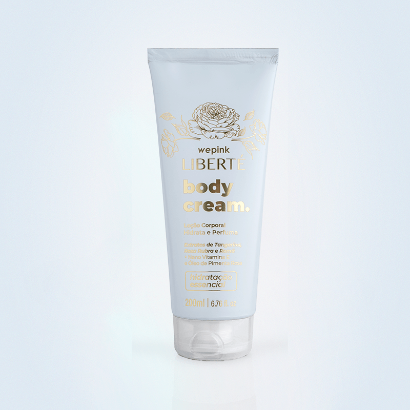 Body Cream Liberté Desodorante Hidratante 200ml - Wepink