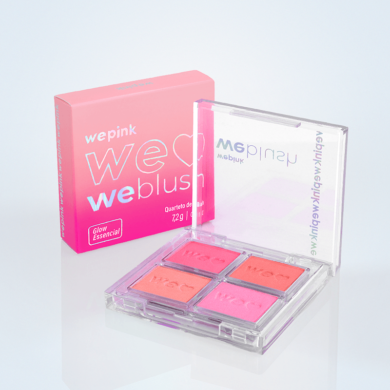 Weblush - Quarteto de Blush 7,2g - Wepink