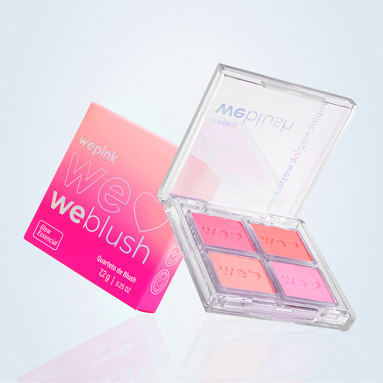Weblush - Quarteto de Blush 7,2g - Wepink