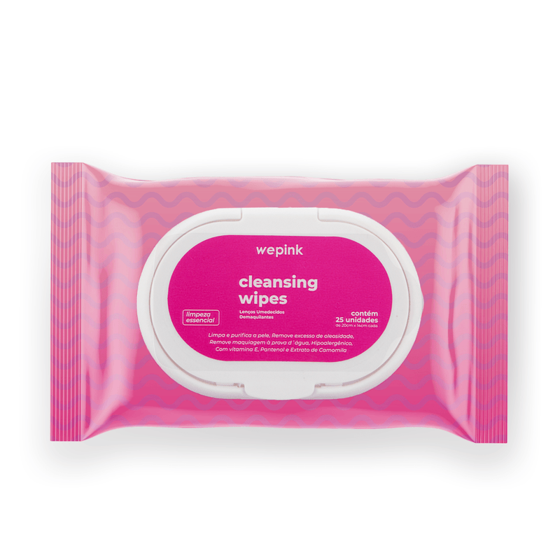 Cleansing Wipes Lenço Umedecido Demaquilante 25 un. - Wepink