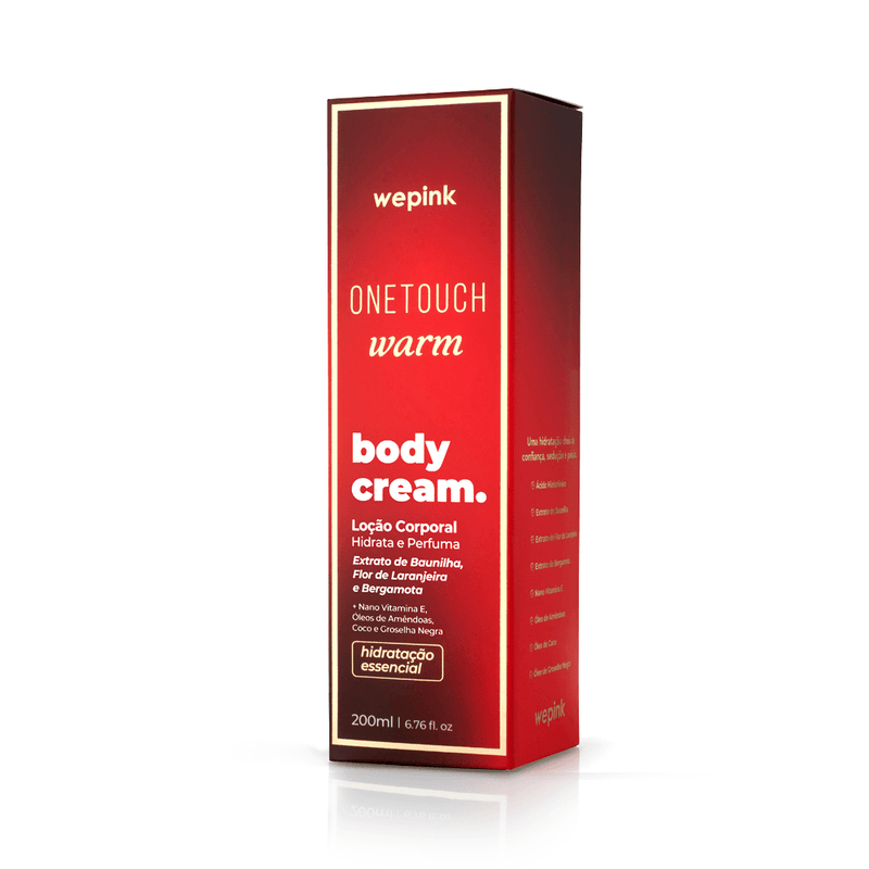 Body Cream One Touch Warm Desodorante Hidratante 200ml - Wepink