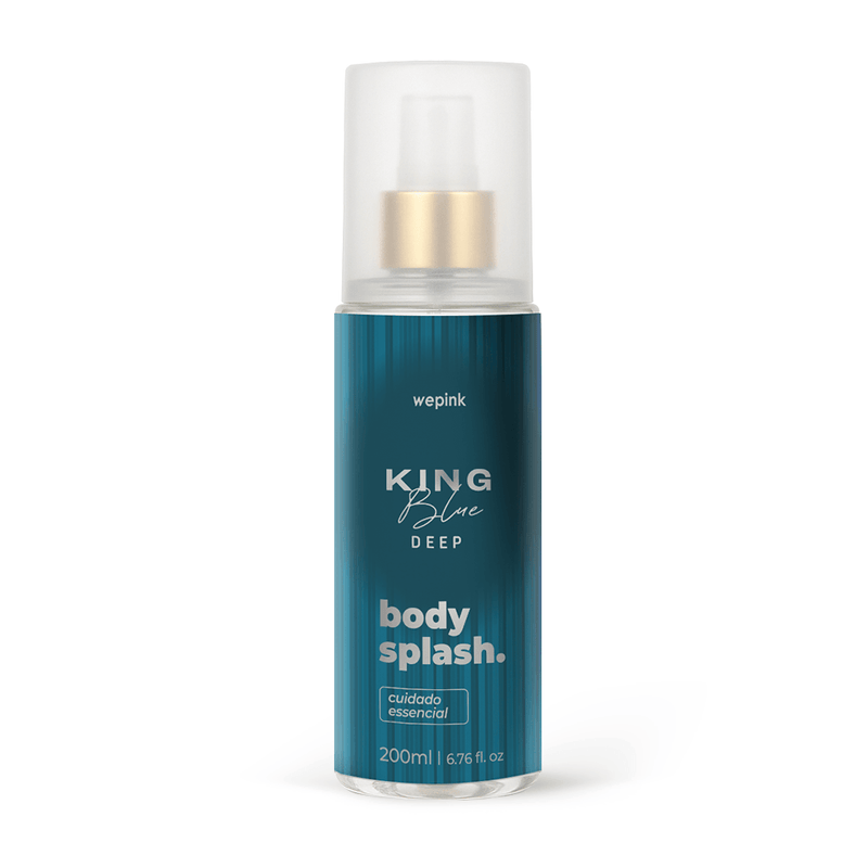 Body Splash King Blue Deep Desodorante Colônia 200ml - Wepink